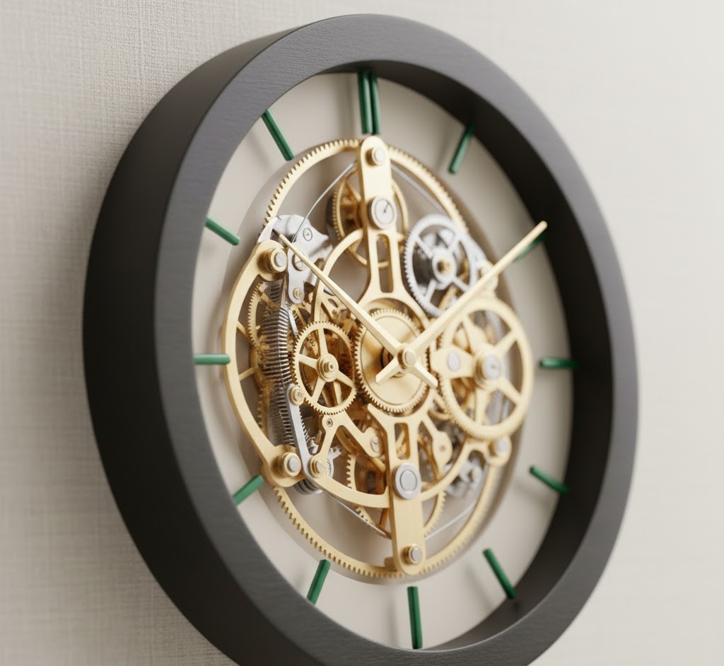 Handgemaakte wandklok